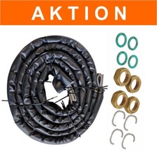 Solarleitung Edelstahlwellrohr DN16 DN20 DN25 Solarrohr + Verschraubungssatz