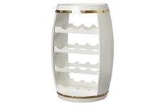 Weinregal Weiß Gold H: 63 cm