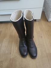 Stiefel Leder gefüttert
