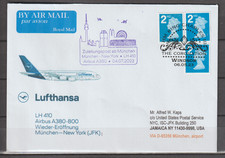 Lufthansa Erstflug A380  München- New York LH 410 am 4.7.2023 ab Großbritannien