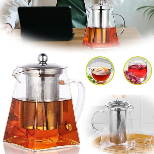 Teekanne glas quadratische - teekanne,
