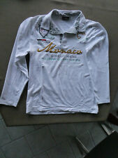 Sweatshirt Langarmshirt Poloshirt Pullover – Größe S – weiß – ähnlich Camp David