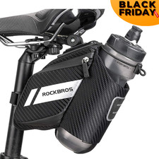 ROCKBROS Fahrrad Satteltasche Fahrradtasche Werkzeugtasche mit Flaschenhalter