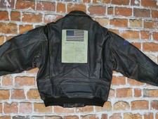 *AVIREX USA G1 VINTAGE TOP GUN PILOTEN FLIEGER LEDERJACKE*BRAUN*GR: L*TIP TOP