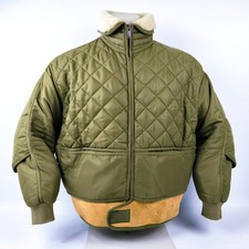 Chevignon Jacke Cosmo grün Gr. L Lammleder Bund Cosmos