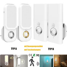 LED Nachtlicht 230V mit Bewegungsmelder Nachtlampe Steckdosenlicht Taschenlampen