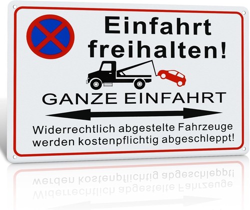 Schild aluminium 30x20cm - schild,