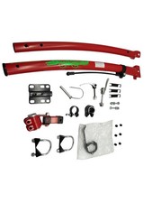 Diverse Tandemstange Unisex Erwachsene stabil Metall Zubehör Fahrrad Rot 66cm