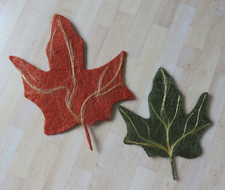 Sisal Ahorn-Blatt große Ahornblätter Fenster Deko Herbst-Dekoration