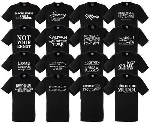 Tshirt mit spruch fun lustig - fun,