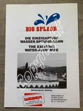 Werbeprospekt WASSER-SPRUNG-BAHN Weber Karussell AG 1985 - Kirmes Schausteller
