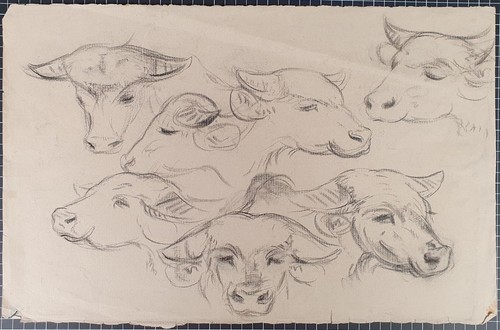 Original kohle auf papier - original,