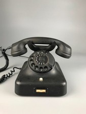 MIX & GENEST, antikes Bakelit Telefon mit Wählscheibe, 1940er,