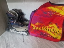 Salomon Tr7 Energyzer Rollerblades Inline Skates Uk 11,5 kommt mit Tasche Gc