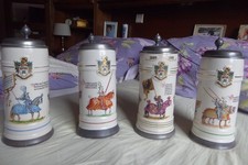 4 Keramik-Bierkrüge 100 Jahre