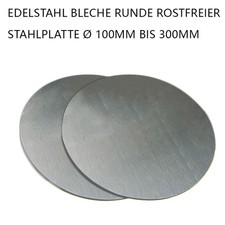 Bleche Runde Rostfreier