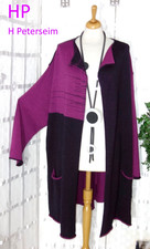 HP PETERSEIM Designer Strickjacke Cardigan Gr. 52 54 + MAGENTA + PFLAUME LANG