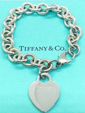 Tiffany & CO. Return to Tiffany & Co Sterlingsilber Herzanhänger Armband ohne...