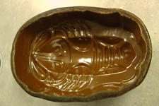 Antike Backform "Hummer" „Languste“ Mitte 19. Jahrhundert Tonform Hafnerware