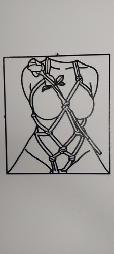 Wandbild frau erotik bdsm - 3d,