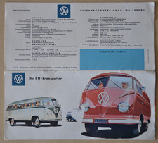 Prospekt VW-Bus ca. 1960