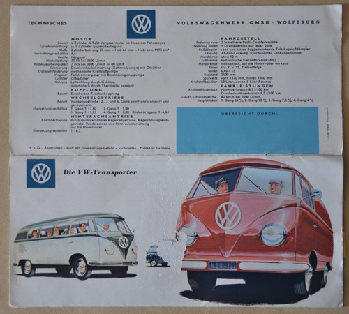 Prospekt bus 1960 - vw-bus,