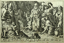 1700 Gravur Der Bibel Antik Testament Der Nonco Moses Miracle Of WASSER-