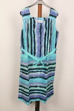 Omas Kittelschürze Kochschürze Backschürze Schürze retro vintage gestreift Gr.46