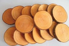 15 x Holzscheiben Erle 5-7