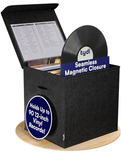 Vinyl record storage box - record,