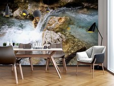 3D Wasserfall Steine Q5835