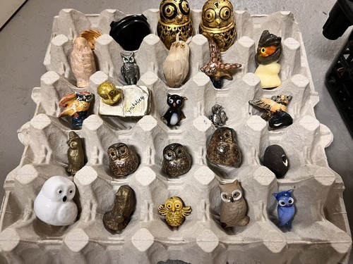 Eulen sammlung keramik stein - sammlung,