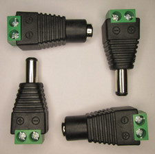 12V DC Hohlstecker 3,5x1,35 5,5x2,1 5,5x2,5 Terminalblock Adapter Buchse Stecker