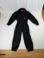 Schöffel Quintessenz Vintage Skianzug Gr. 36 | Schwarz | Retro Ski-Overall Damen