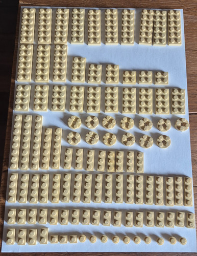 Lego beige platten star - –,