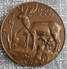 Große Bronzemedaille Hirsch &