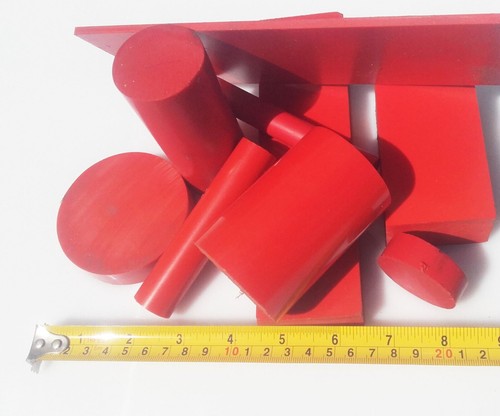 5kg pvc rot reststücke - rot, rund