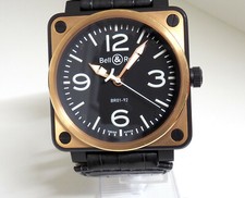 BELL & ROSS BR 01 - 92 18K Rotgold in XXL Größe, Box/Papiere !