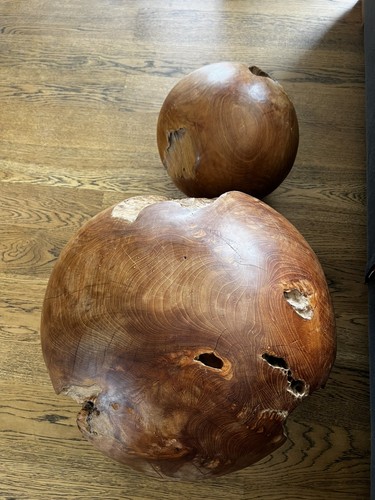 Teakholz kugeln massiv - kugeln,