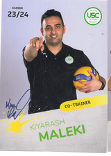 Autogramm Kiyarash Maleki Volleyball-Co-Trainer USC Originalunterschrift