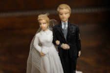 Brautpaar als Applikation oder Solitär Made in Italy Plastikguss Höhe ca. 10 cm