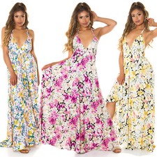 Maxi Sommerkleid Damen A-Linie