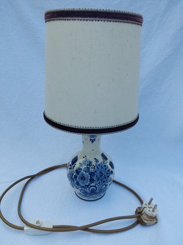 Blauw delfts lampe mit - blauw,