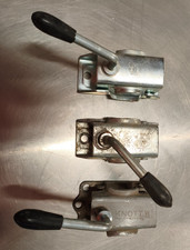 3 x  Anhängerstützrad 48 mm Halterung Klemmhalterung Klemmschalle