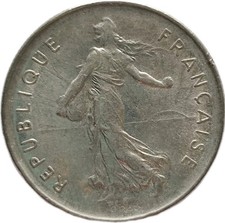 Frankreich 5 Francs 1972 KM#