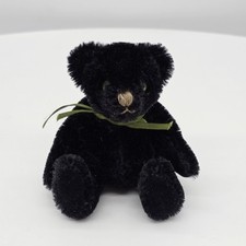 Hermann Coburg Teddybär Miniatur schwarz 11 cm