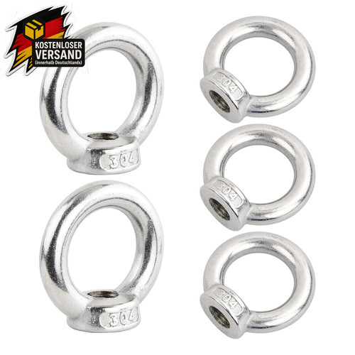 Edelstahl ringmutter m10 - m10, für