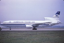 Dia N185AT Lockheed L-1011-50 Tristar American Trans Air 11/85 35mm g. OP-L10-9