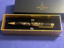 Roller Pen schwarz gold   Ming Drache Porzellanmanufaktur Meissen im Etui