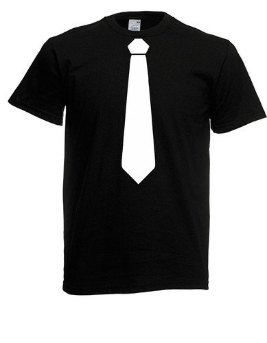 Herren shirt krawatte - t-shirt, i